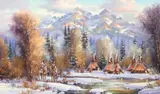 Kirk Randle, Evening in the Bitterroot, oil on canvas