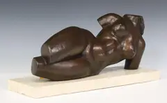 Charles Umlauf, The Sculpture and Drawing of Charles Umlauf, Patinated bronze sculpture mounted on stone plinth