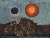 Michael Frary, Ethereal Shoreline under Black Moon and Sun
