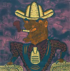 Tex Tour by Karl Wirsum, lithograph on paper, sold Sep 2023