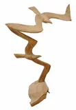 Karl Larsen, Sea Gulls, Large carved wood sculpture