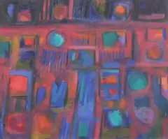 Mort Baranoff, Autumn Evening, oil on canvas