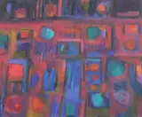 Mort Baranoff, Autumn Evening, oil on canvas