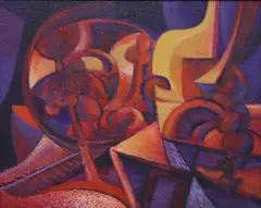 Philip Trussell, Abstract Composition, acrylic on canvas