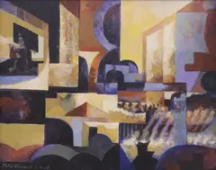 Philip Trussell, Abstract Composition, acrylic on canvas