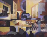 Philip Trussell, Abstract Composition, acrylic on canvas