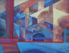 Philip Trussell, Abstract Composition, acrylic on canvas