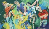 Golf Champions by LeRoy Neiman, serigraph (screenprint) on paper, sold Sep 2023