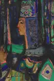 Margaret Putnam, Queen of Thule, oil on canvas painting laid on board