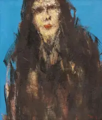 Abstract Figure by Don Snell, oil on canvas, offered Sep 2023