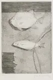 Jean Andrews, Two Fish, etching on paper