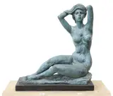 Charles Umlauf, Seated Female Bather with Raised Arms