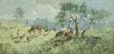 D. Pelizzi, Spring in the Alps, oil on canvas