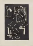 Hans Burkhardt, Seated Female Figure