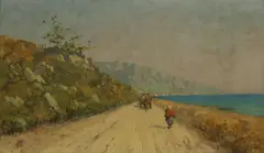 G. Guidi, Paesaggio di campagna, oil on panel