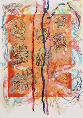 Nancy Graves, Approaches the Limit of 11, lithograph on paper