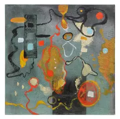 Darin Wood, Pinocyte, mixed media on canvas