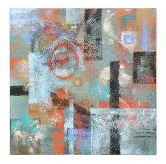 Darin Wood, Tapestry, mixed media on canvas