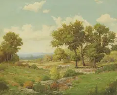 Morris Walton Leader, Spring in the Hills, oil on canvas