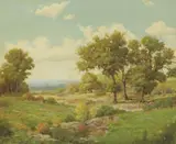 Morris Walton Leader, Spring in the Hills, oil on canvas