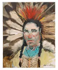 Darin Wood, William, Winter is Coming, oil on canvas
