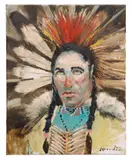 Darin Wood, William, Winter is Coming, oil on canvas