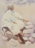 Albert Landeros, Aquila, offset lithograph on paper
