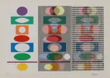 Double Metamorphosis II (Inter Image) by Yaacov Agam, serigraph on paper, offered Jul 2022