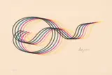 Swirls by Yaacov Agam, serigraph on paper, offered Jul 2022