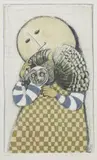 Graciela Rodo Boulanger, Owl, serigraph on paper