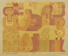 My Native Hawaii by Hon Chew Hee, serigraph on paper, offered Jul 2022