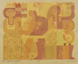 Hon Chew Hee, My Native Hawaii, serigraph on paper