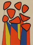 Squash Blossoms by Alexander Calder, lithograph on paper, offered Jul 2022
