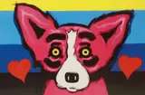 You See the Love Over Me by George Rodrigue, silkscreen on paper, offered Jul 2022