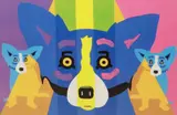 Living in the Spotlight by George Rodrigue, silkscreen on paper, offered Jul 2022