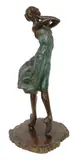 Villarreal, Bailarina en Puntas, Patinated bronze sculpture