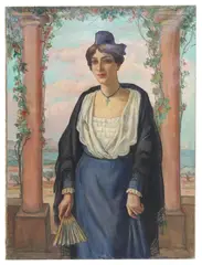 Jean Pierre Julien, L'Arlesienne, oil on stretched canvas