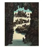 Michael Frary, Cave of the Dragon, oil on Masonite