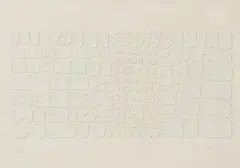 Paul E. Maxwell, Geometric Composition, acrylic casting on Arches paper