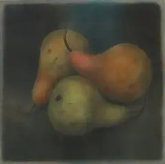 Igor Maistrovsky, Three Pears (small), pastel drawing on paper