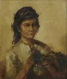 Josy Anne Pirson, Franca, oil on canvas
