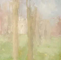 Stuart Shils, Park House in Spring, 2003, Oil on panel
