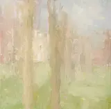 Stuart Shils, Park House in Spring, 2003, Oil on panel