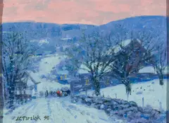 John C. Terelak, Evening Light, 1995, Oil on panel