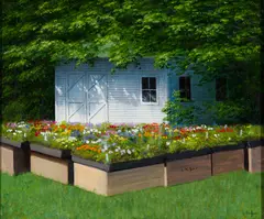 Joseph Keiffer, Plant Sale, Oil on canvas