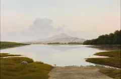 Simon Harling, Evening, Muckish Mountain, Ireland, 1983, Oil on linen