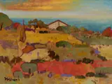 Yasharel Manzy, Tuscan Landscape, Oil on canvas