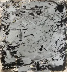 Michael Mulhern, From Ash Road Series, 1993, Oil, enamel and aluminum on canvas