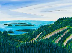 Eric Hopkins, Cadillac View, 2002, Watercolor on paper