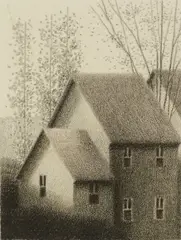Robert Kipniss, Little House, Etching on paper